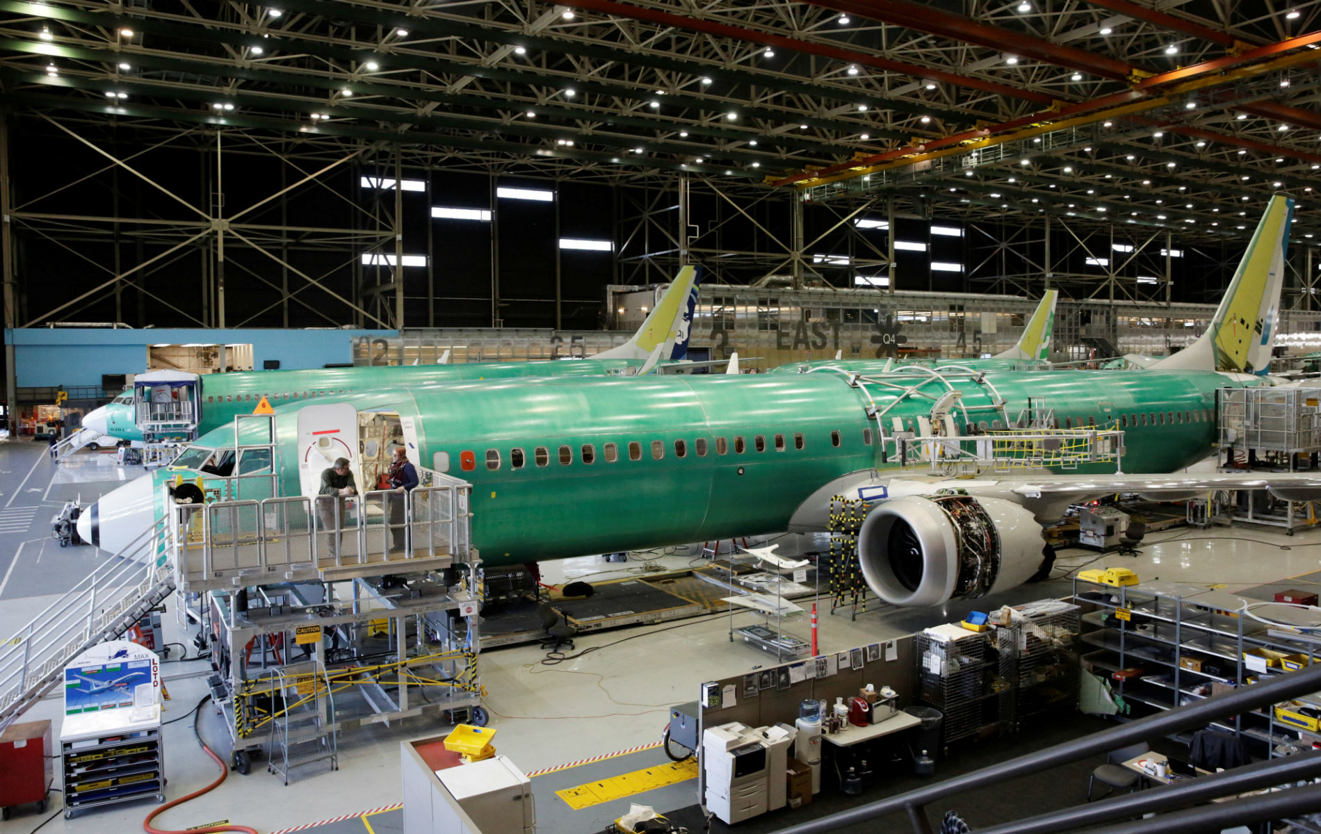 Ilustracija: Boeing 737 max na proizvodnoj liniji u tvornici u Rentonu