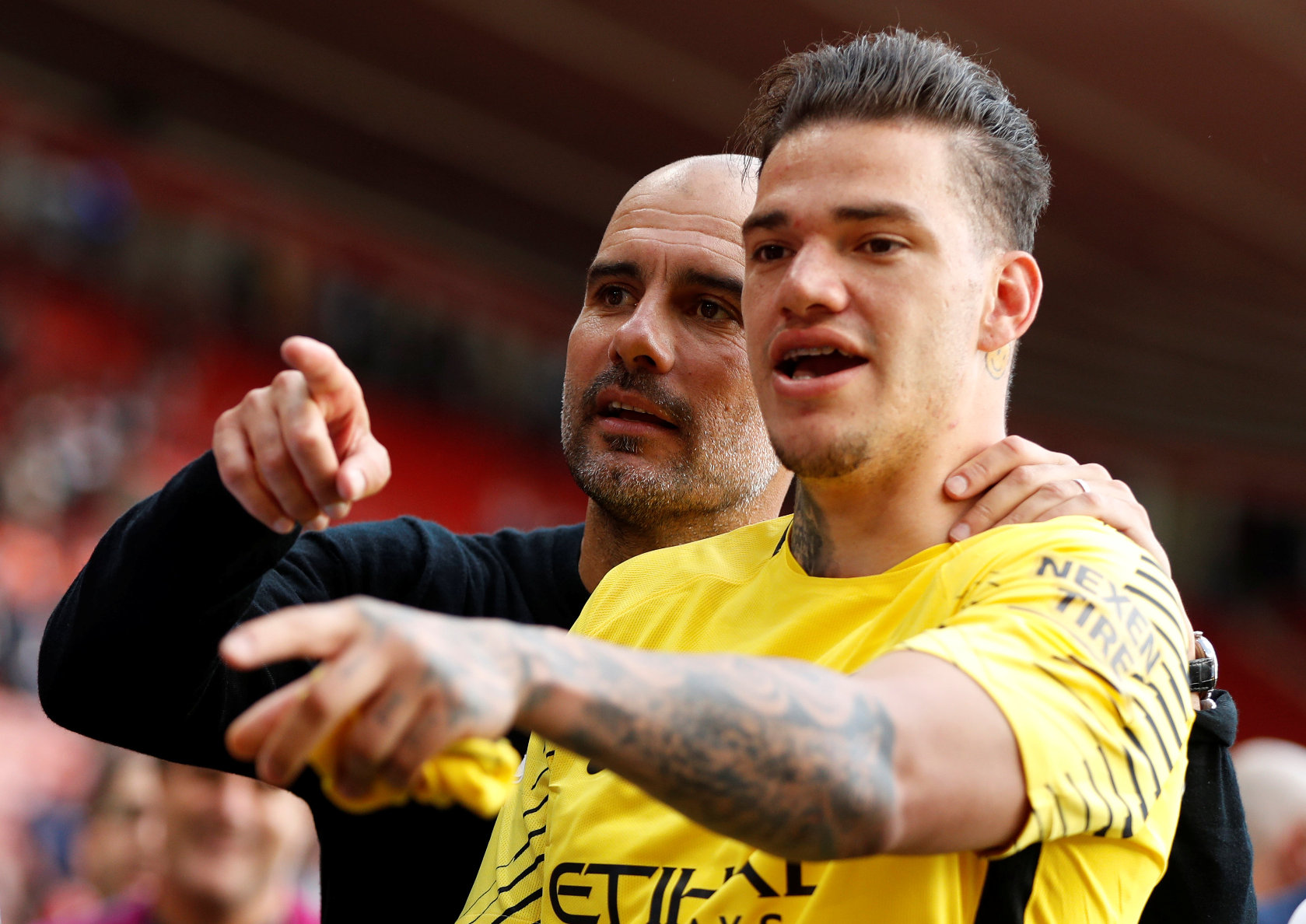 Guardiola i vratar Ederson