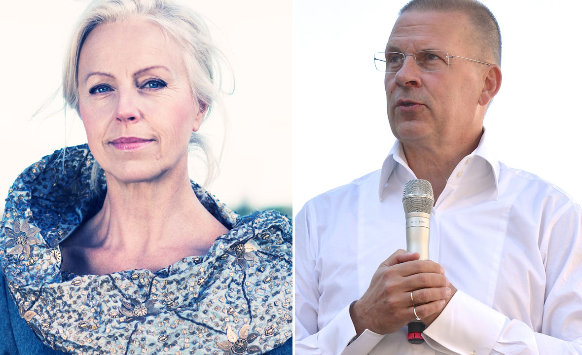 Anne Sofie von Otter (lijevo) i Benny Fredriksson (desno)