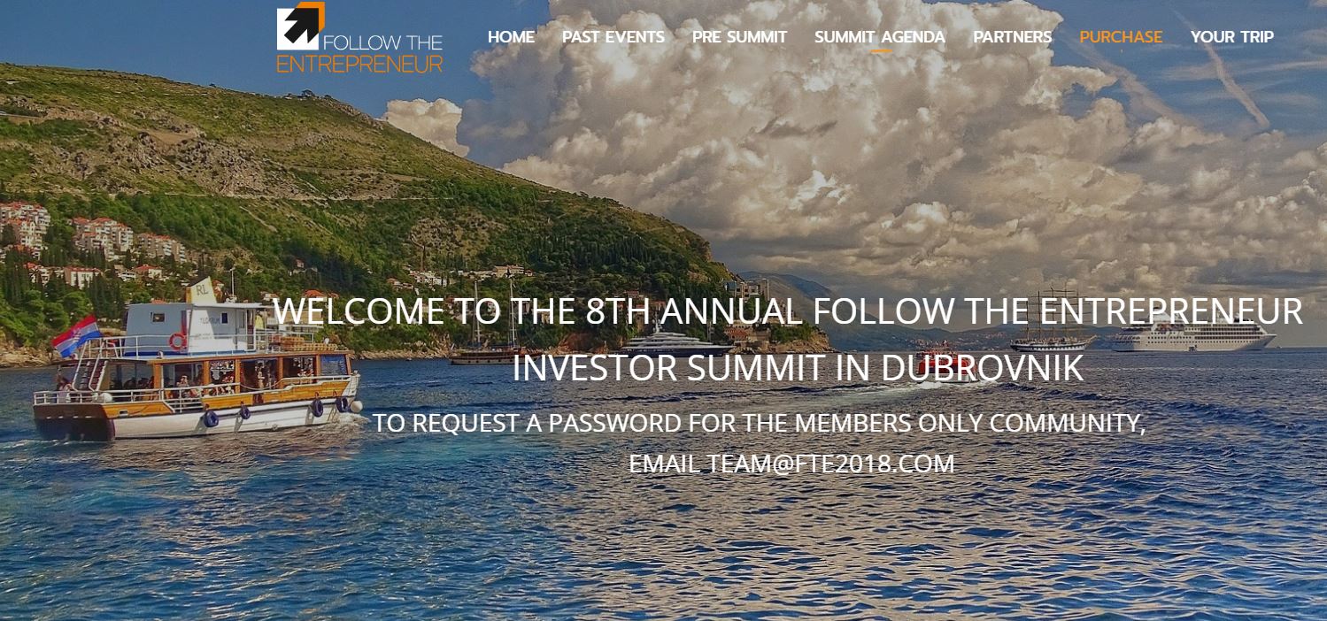 Web stranica - Follow the Entrepreneur 