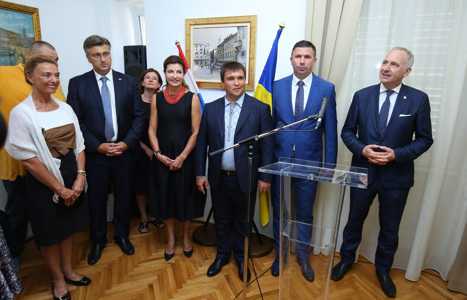 Marija Pejčinović Burić, Andrej Plenković, Marina Porošenko, Ivica Pirić, Andro Krstulović Opara