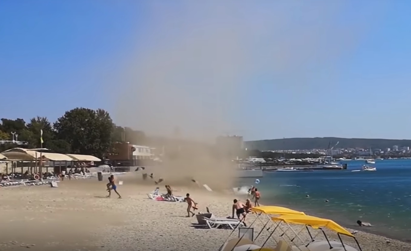 tornado na plaži