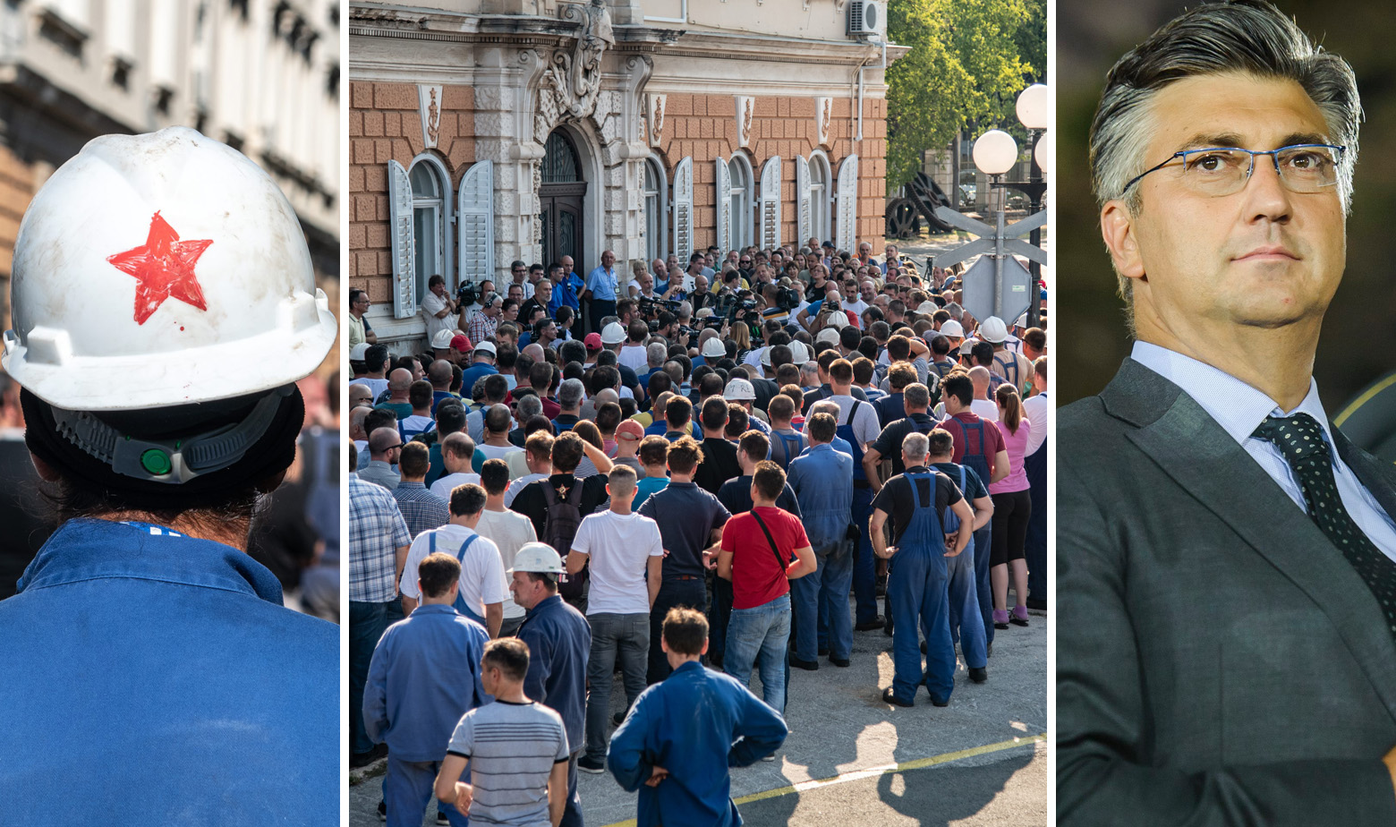 Radnici Uljanika u štrajku i Andrej Plenković