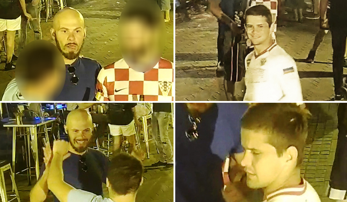 Policija traži dvojicu mlađih muškaraca (lijevi i desni). Vjeruje se da imaju informacije o događajima 7. srpnja kad je u Tkalčićevoj ulici teško ozlijeđen 20-godišnjak