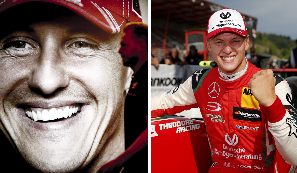 Sin Michaela Schumachera, 19-godišnji Mick (desno), pokušava ići očevim stopama i sanja o Formuli 1