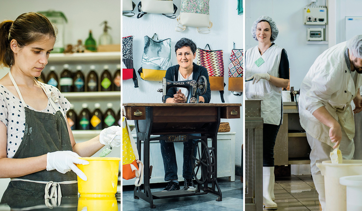 Marija Plavčić, Ivana Pavlović i Branka Vidović - poduzetnice iz naše priče o veganskoj prehrani