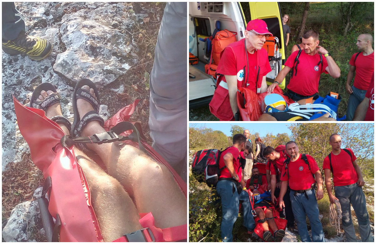 Pripadnici HGSS-a spasili su turista koji se u sandalama penjao na planinu pa se ozlijedio