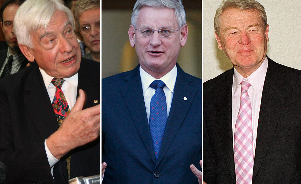 Christian Schwarz-Schilling, Carl Bildt i Paddy Ashdown
