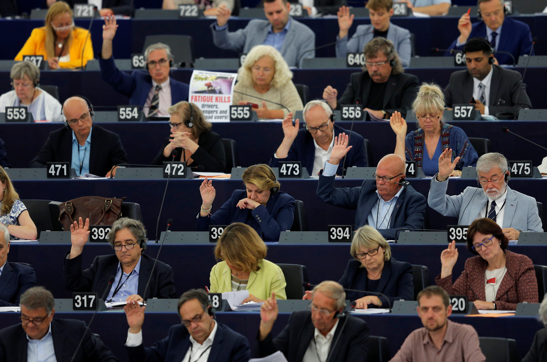 Europski parlament tijekom glasovanja