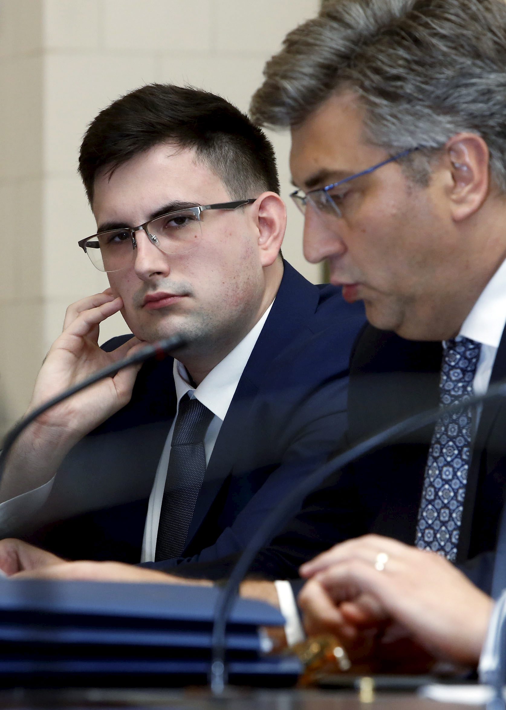 Marko Milić i Andrej Plenković