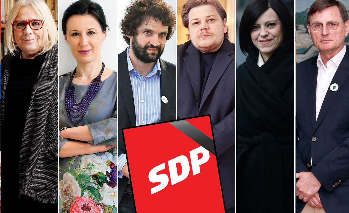 Nadežda Čačinovič, Dalija Orešković, Boris Jokić, Ivan Račan, Mirela Holy i Gvozden Flego