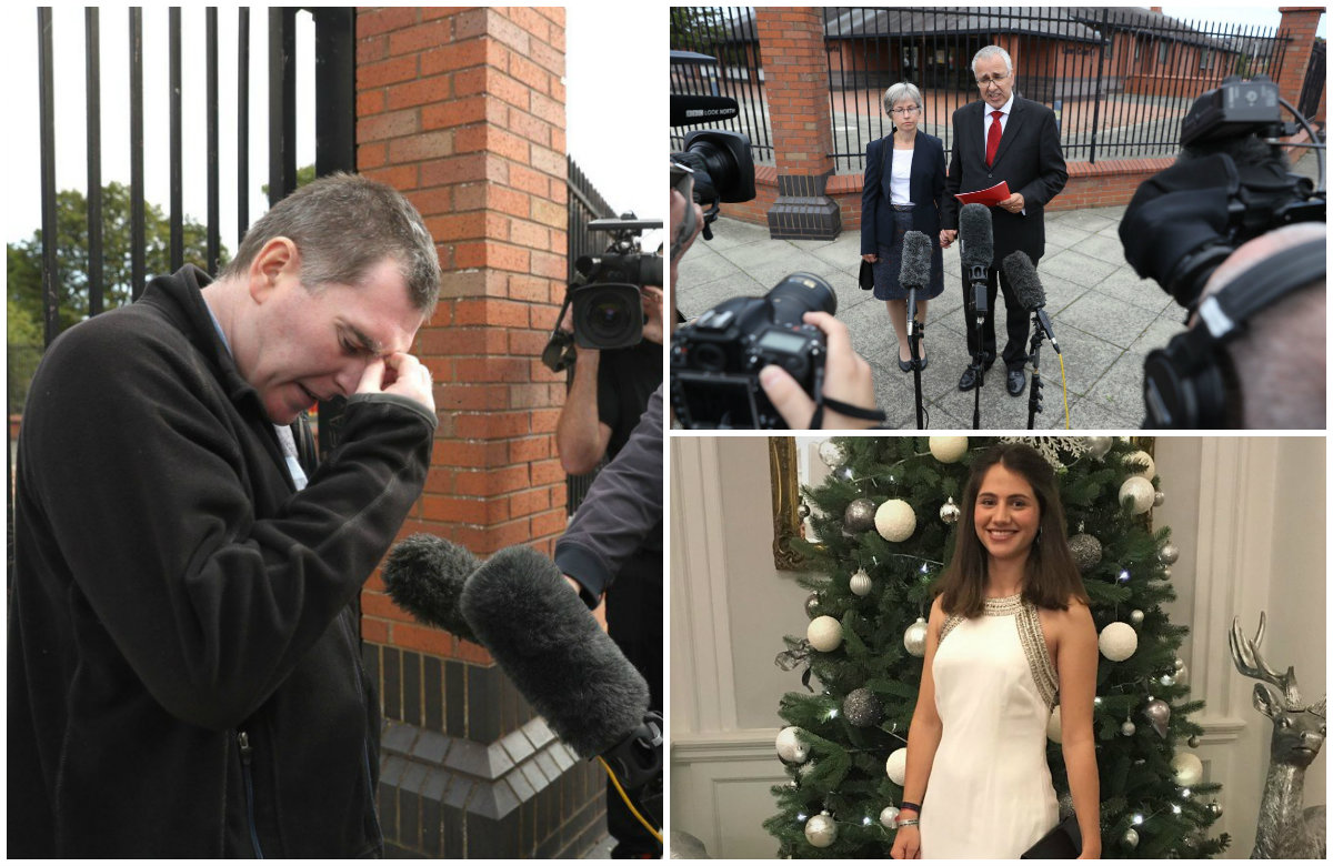 Paul Hind (lijevo), Nigel i Paula Burt (desno gore) i tragično preminula Olivia Burt (dolje desno)