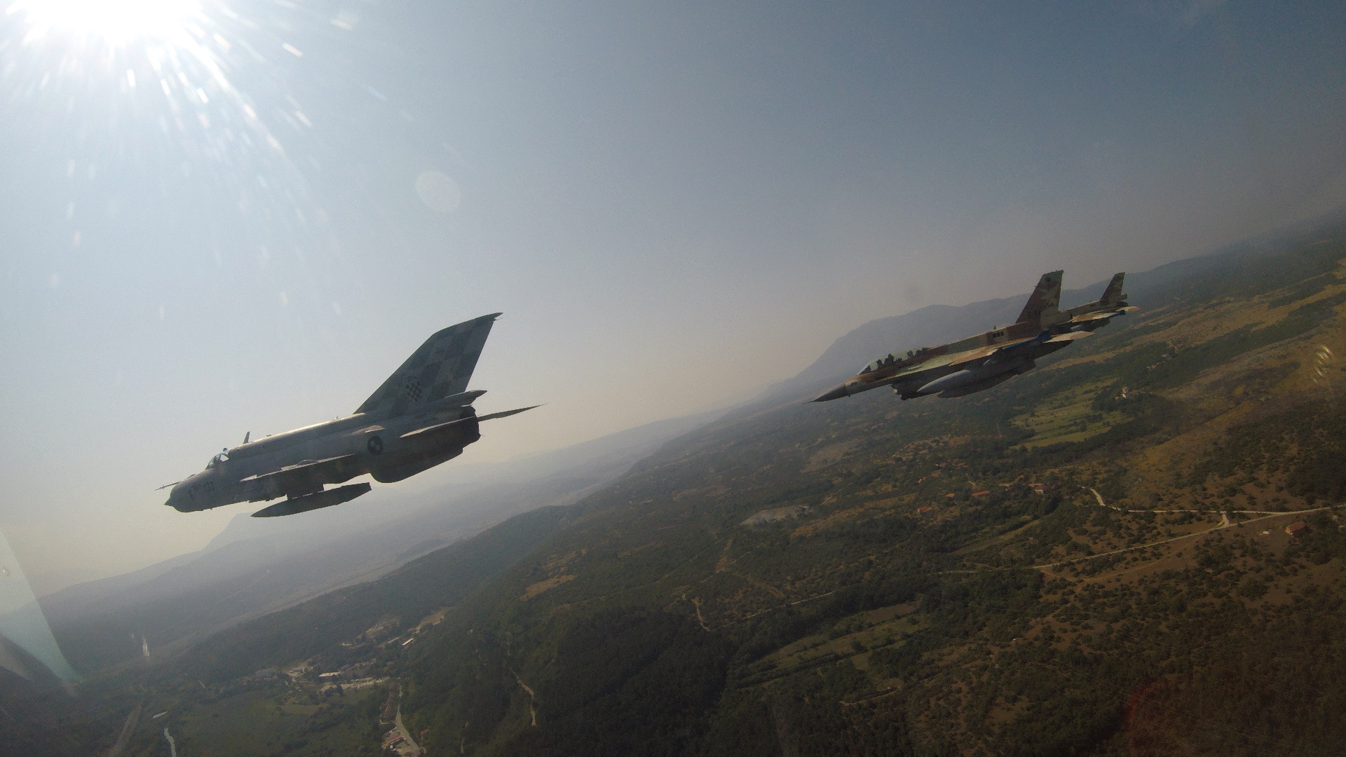 Fotografije snimljene iz MiG-a