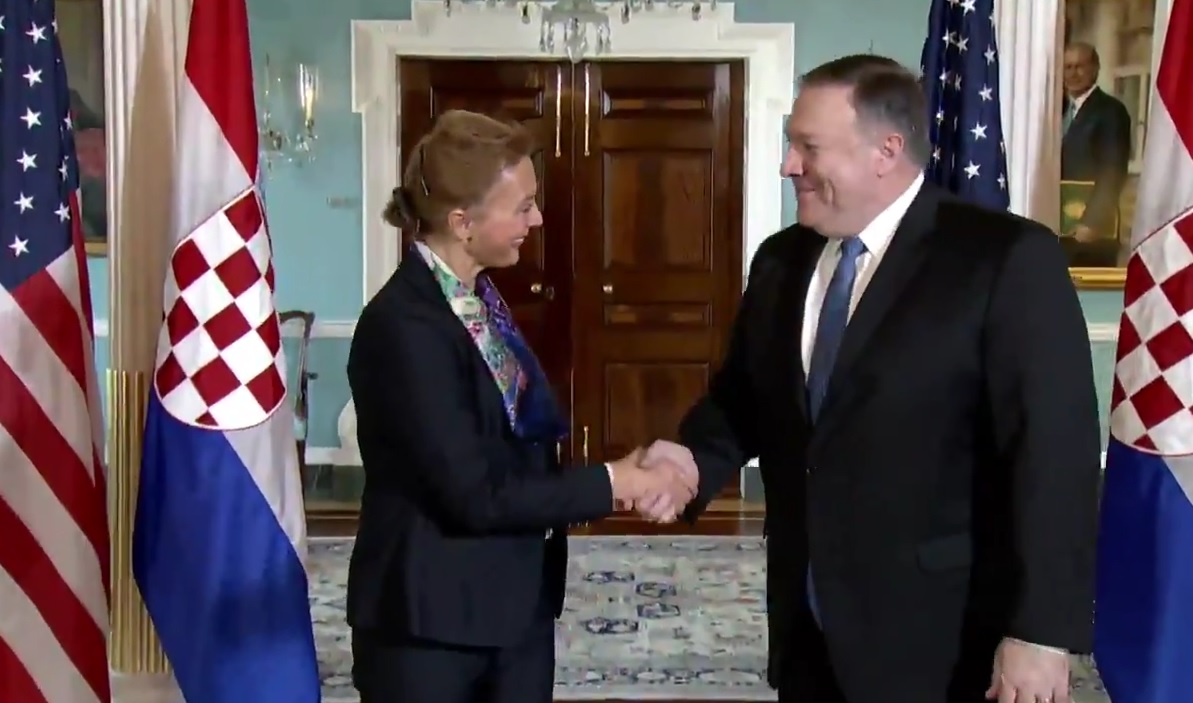 Marija Pejčinović-Burić i Mike Pompeo