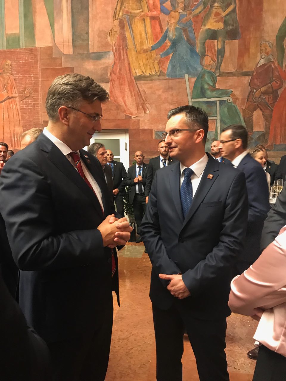 Andrej Plenković i Marjan Šarec