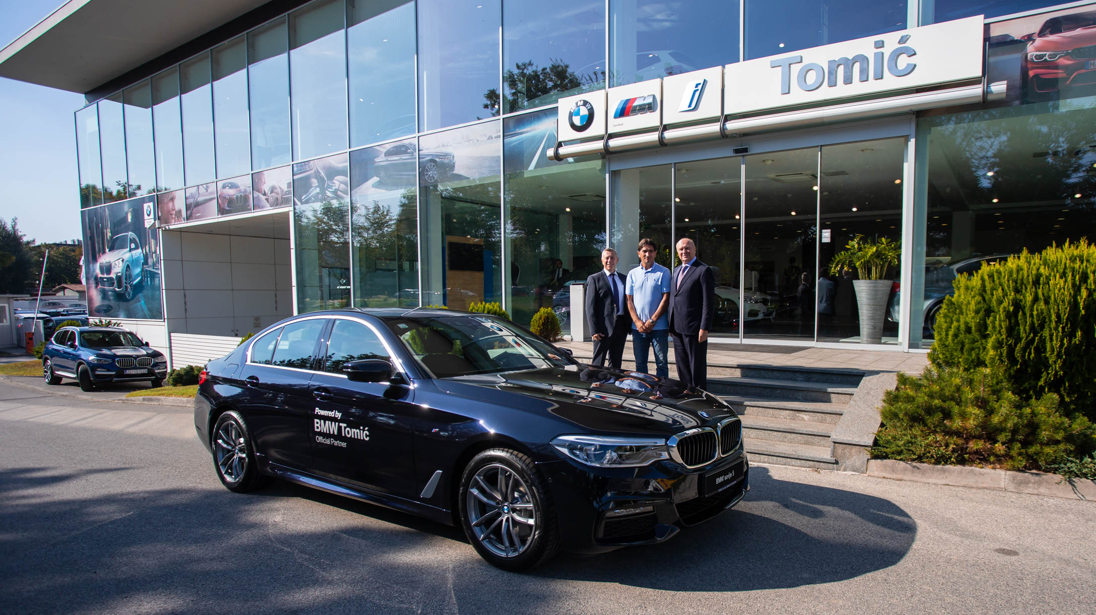 Guenther Aichinger, Country Manager iz BMW Grupe sa Zlatkom Dalicem i Franjom Tomicem(1)