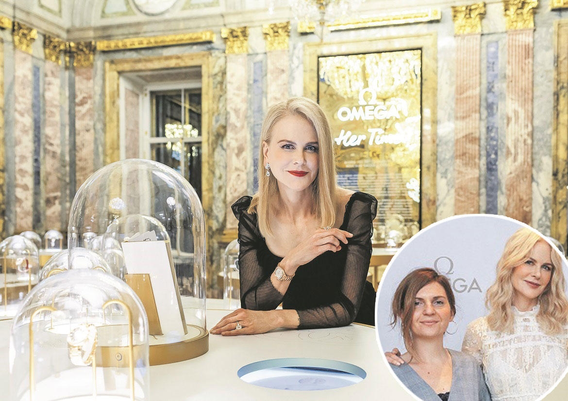 Nicole Kidman (na fotografiji u krugu u društvu novinarke Jutarnjeg Marijane Sever Tot)