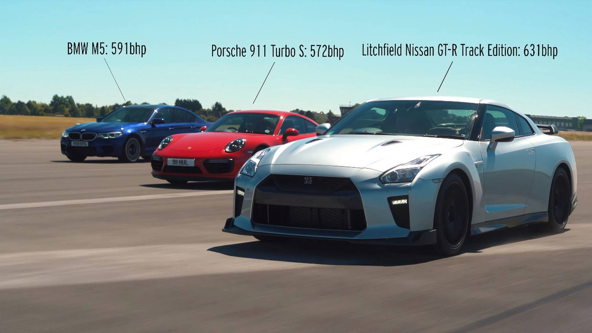 litchfield-nissan-gt-r-vs-bmw-m5-vs-porsche-911-turbo-s-drag-race