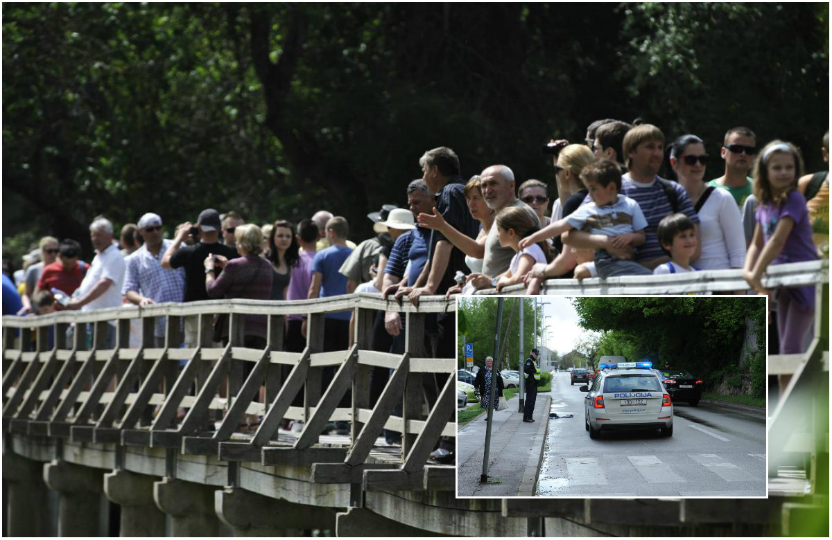 Slapovi Krke, policija, ilustracija