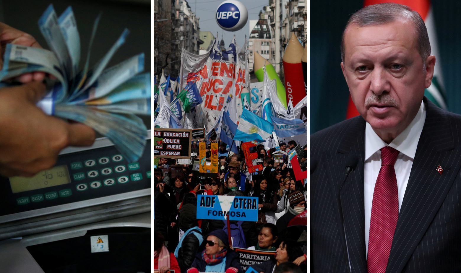 Indonezijska rupija, prosvjed učitelja u Argentini i Recep Tayyip Erdogan 