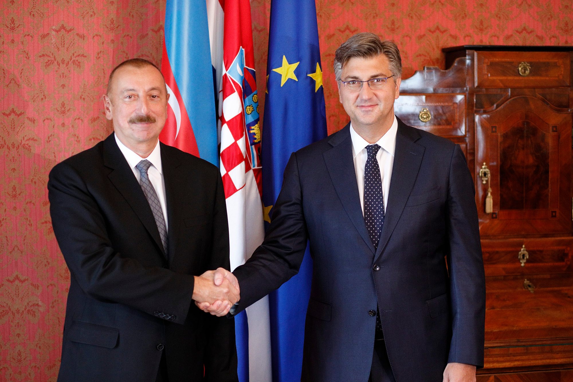 Ilham Alijev i Andrej Plenković