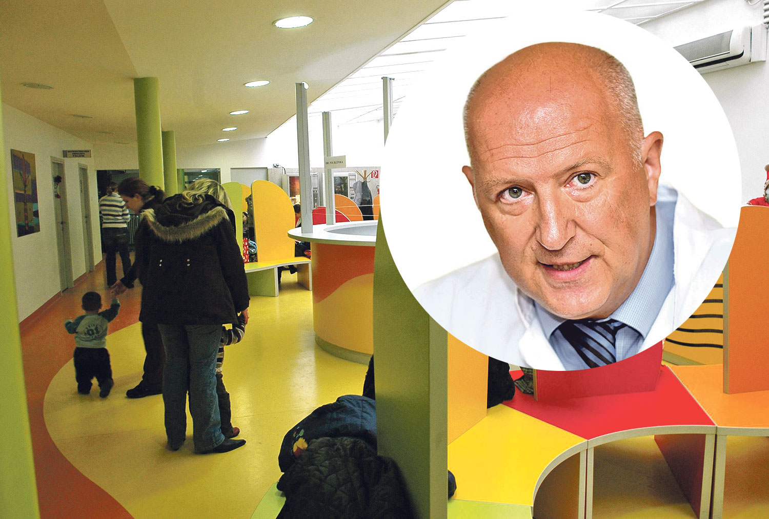 ravnatelj Dječje bolnice Goran Roić (u krugu) kaže da su uputili zahtjev za odobravanje natječaja