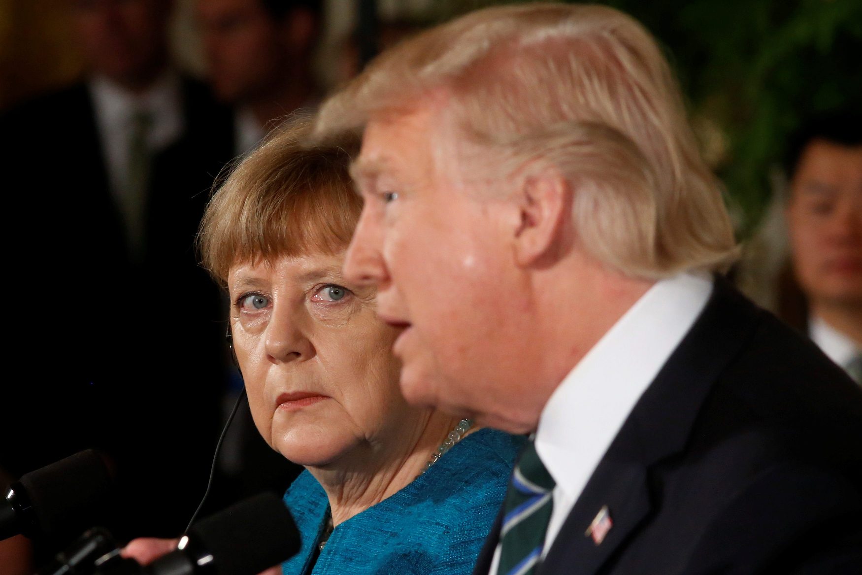 Ilustracija: Angela Merkel i Donald Trump