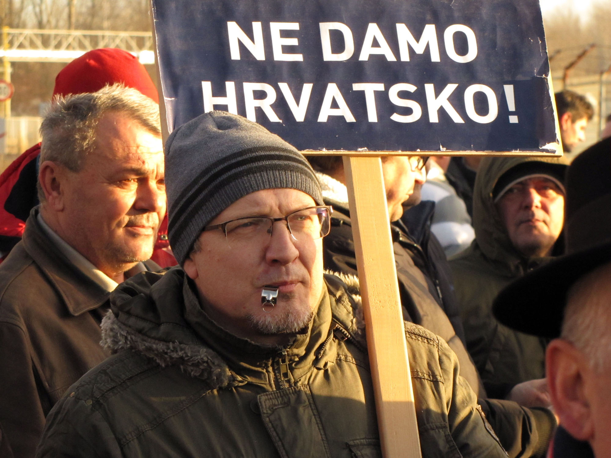 Sisak, prosvjedradnika Rafinerije 160119