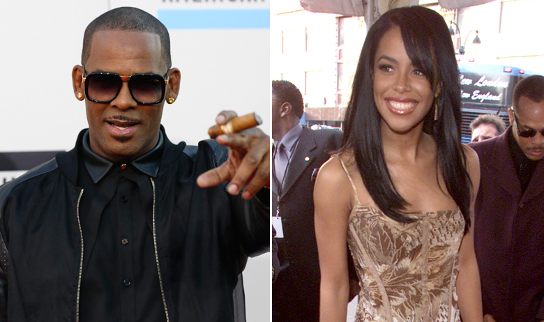 R. Kelly (L), Aaliyah (D)