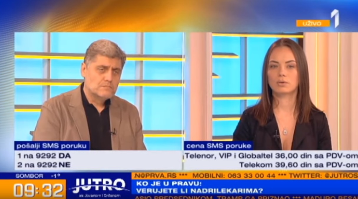 Miroljub Petrović (lijevo), Biljana Jovanović  (desno)