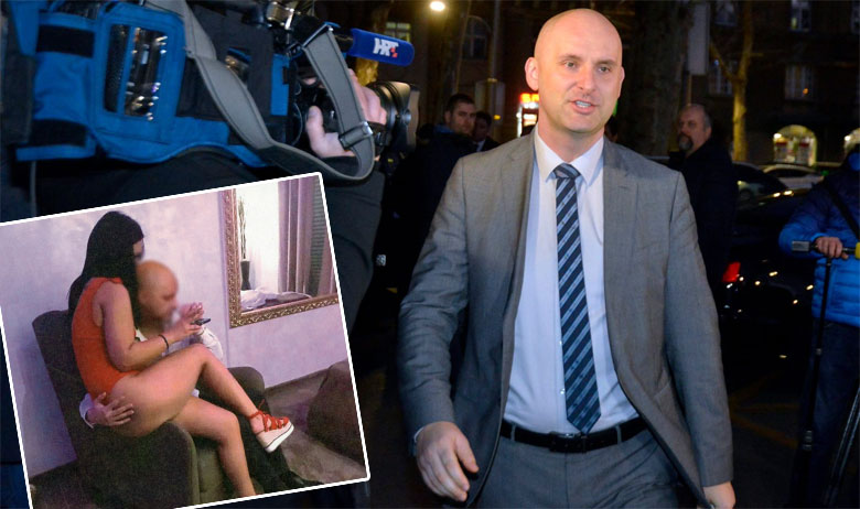 Ministar Tomislav Tolušić; u kvadratu: fotomontaža ministra Tolušića