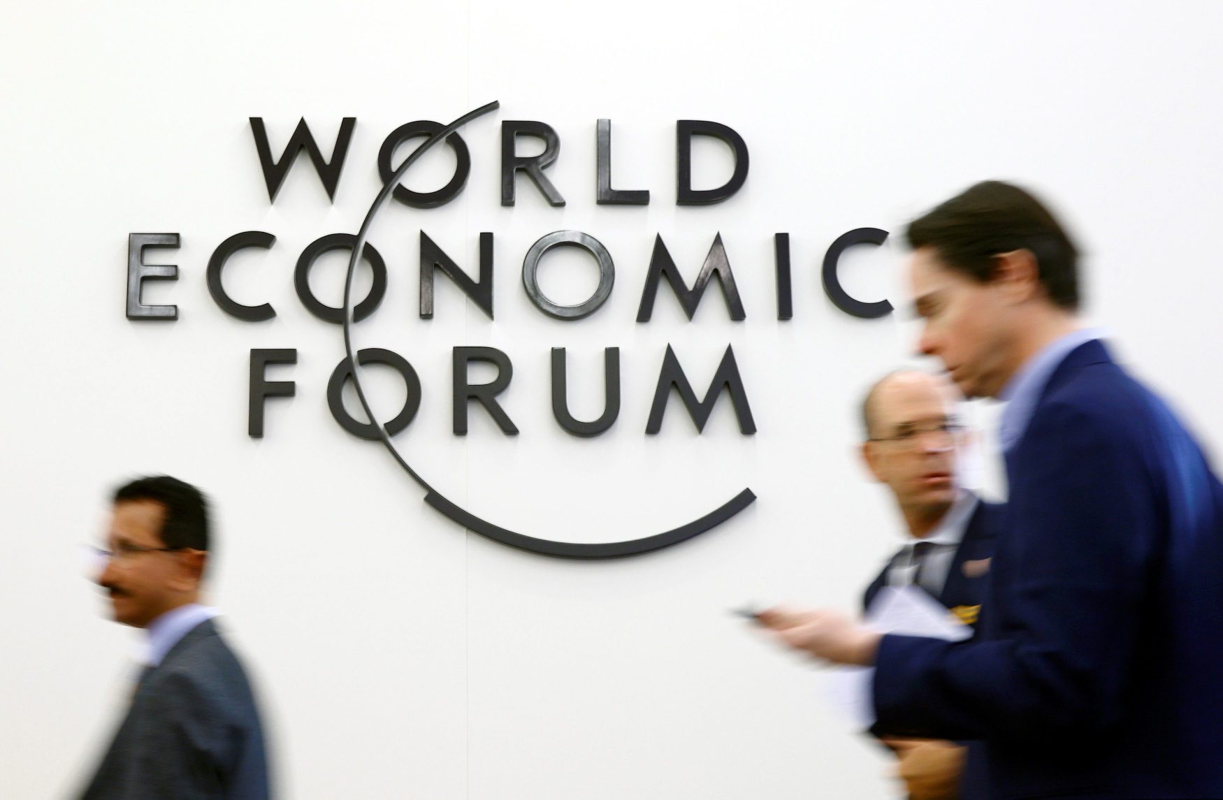 Illustration: Attenders are seen during the World Economic Forum (WEF) annual meeting in Davos, Switzerland