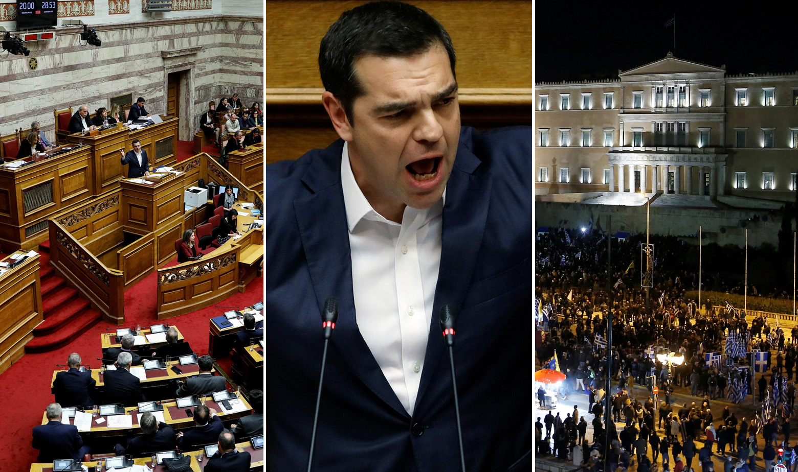 Grčki parlament, Alexis Tsipras i scene ispred parlamenta