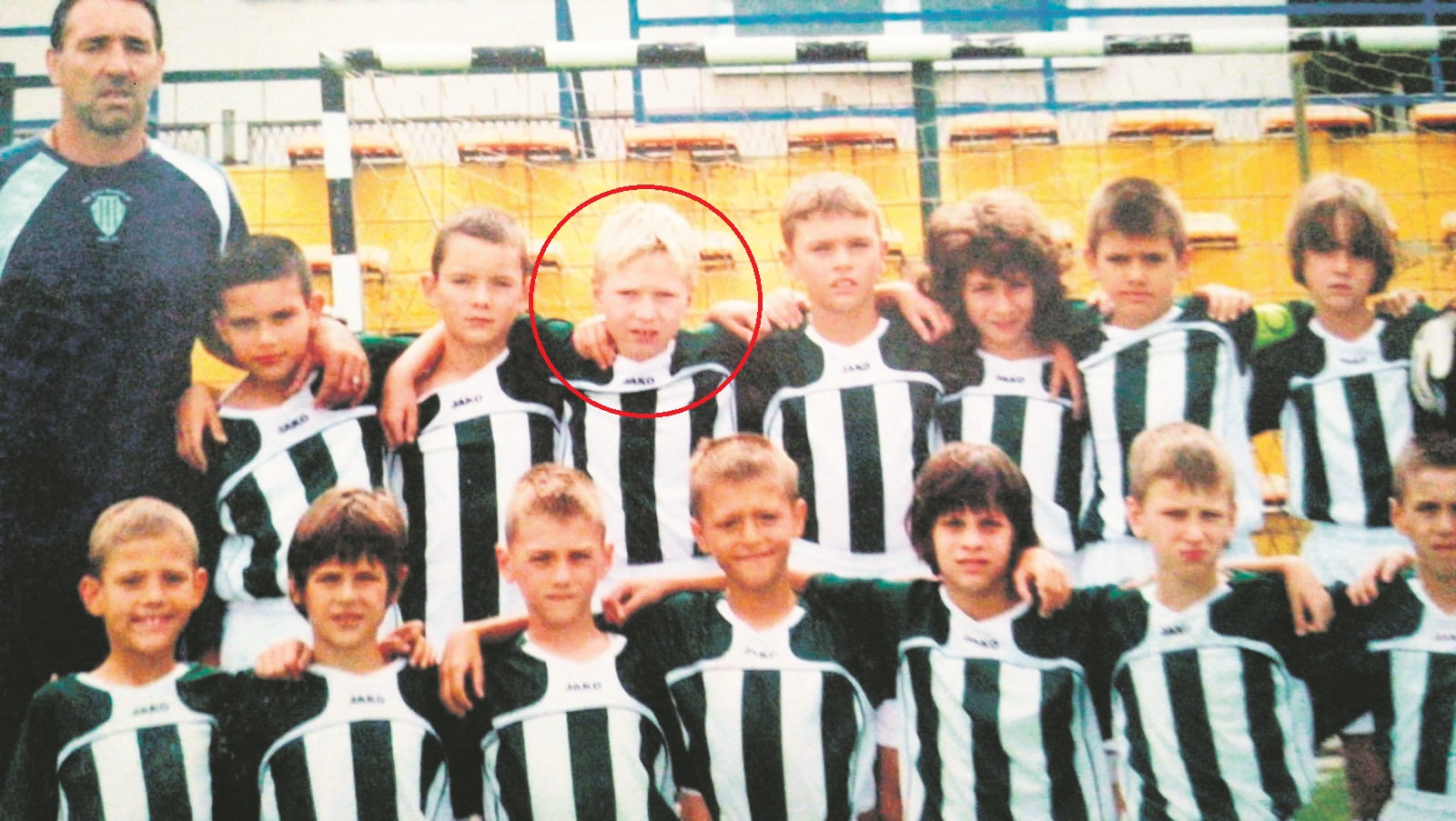 Mladi Ante Palaversa dok je još igrao u u Dalmatincu, na igralištu smještenom tristotinjak metara od Poljuda