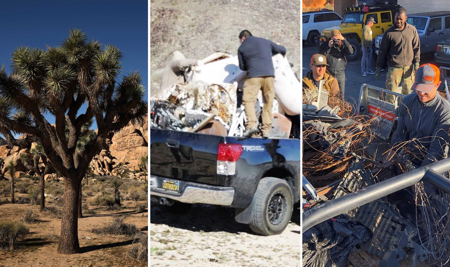 Park Joshua Tree i skupljanje smeća koje ostalo u njemu