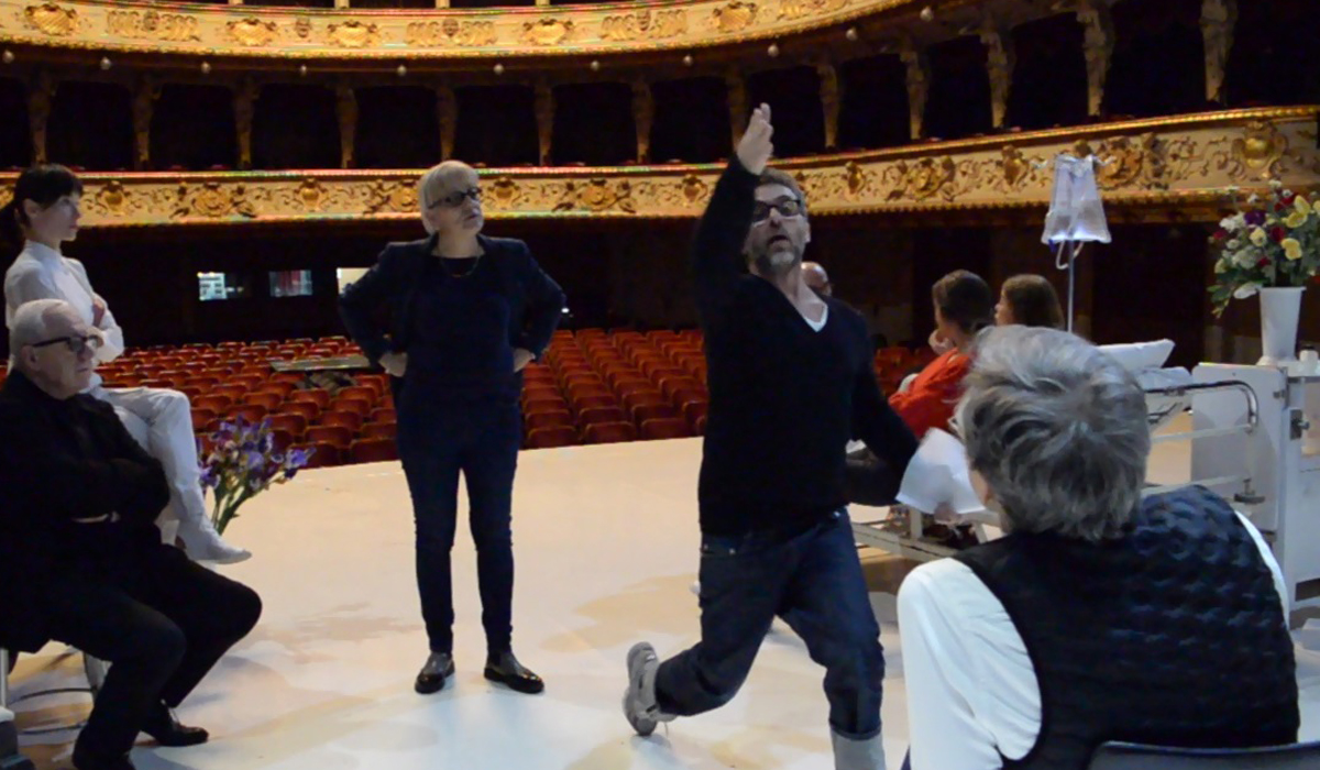 Pascal Rambert na posljednjim probama uoči premijere 'Glumice'