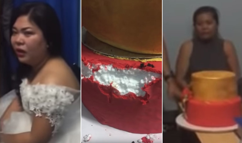 mladenka i torta od stiropora