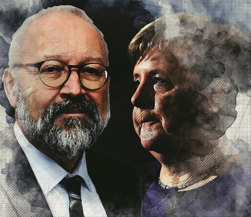 Angela Merkel i Herfried Münkler
