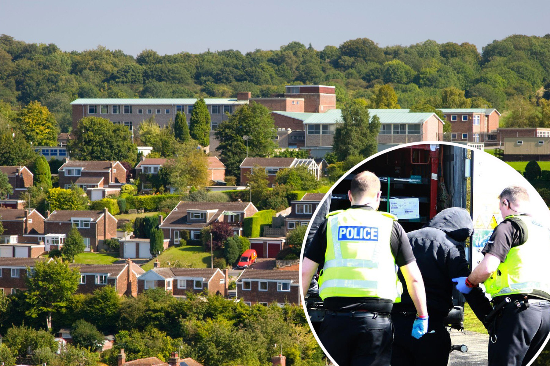 Na fotografiji: škola St John's u Marlboroughu (velika zgrada u pozadini)