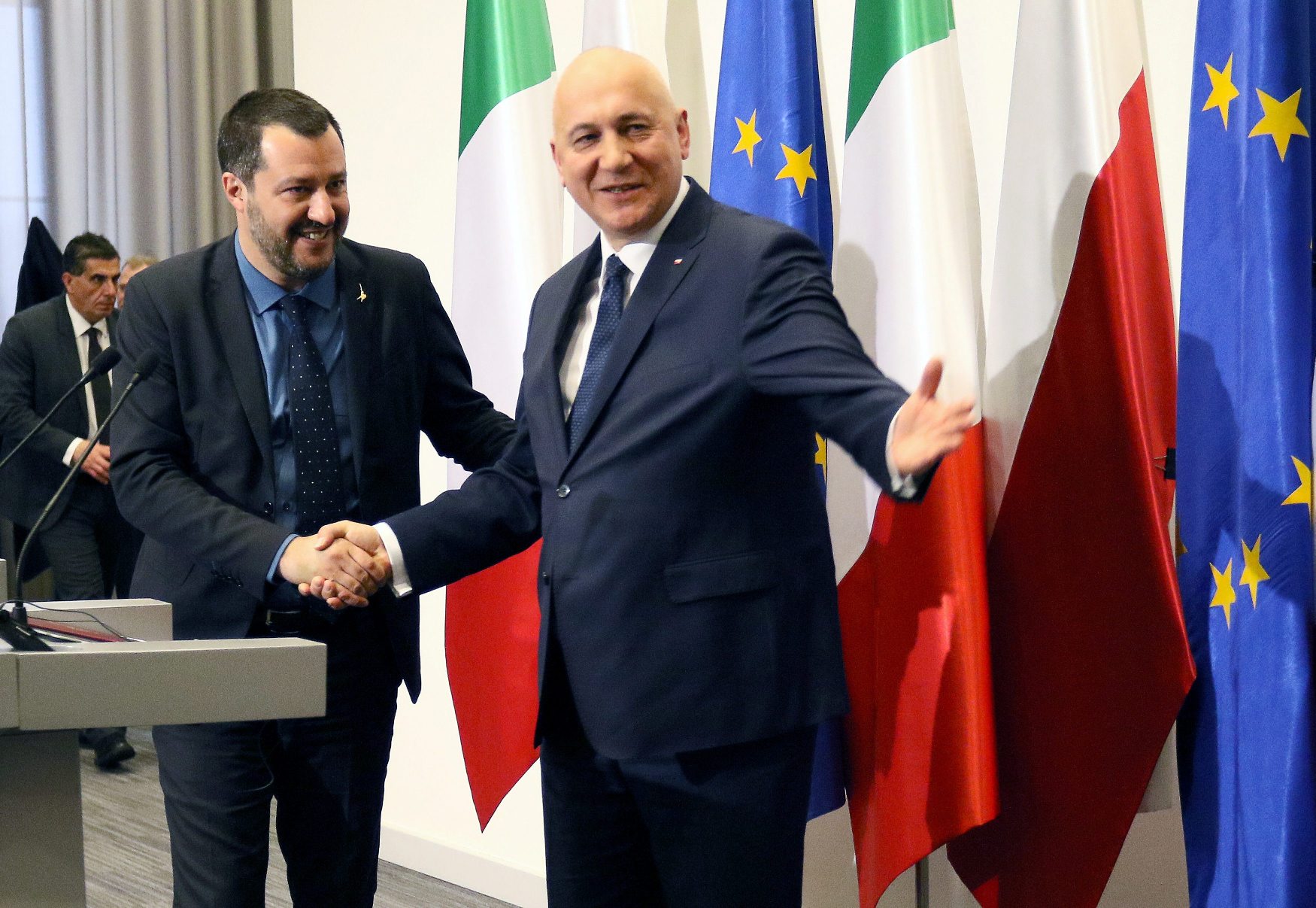 Matteo Salvini i Joachim Brudzinski