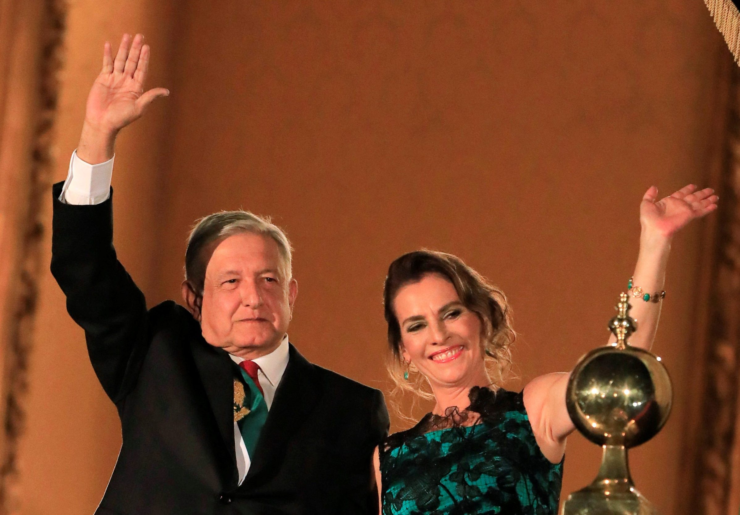 Andres Manuel Lopez Obrador sa suprugom Beatriz Gutierrez Muller