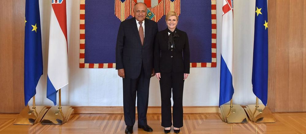 Sameh Hasan Šukri i Kolinda Grabar Kitarović