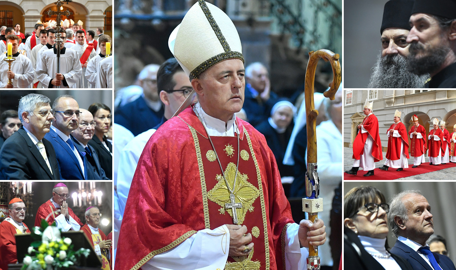 Apostolski nuncij Girorgio Lingua i prizori s mise