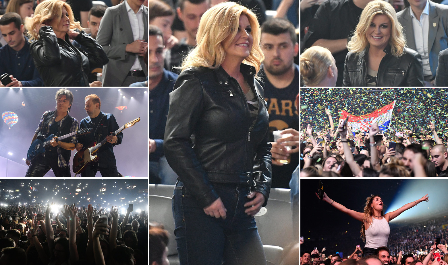 Na koncert Prljavog kazališta došla je i Kolinda Grabar Kitarović