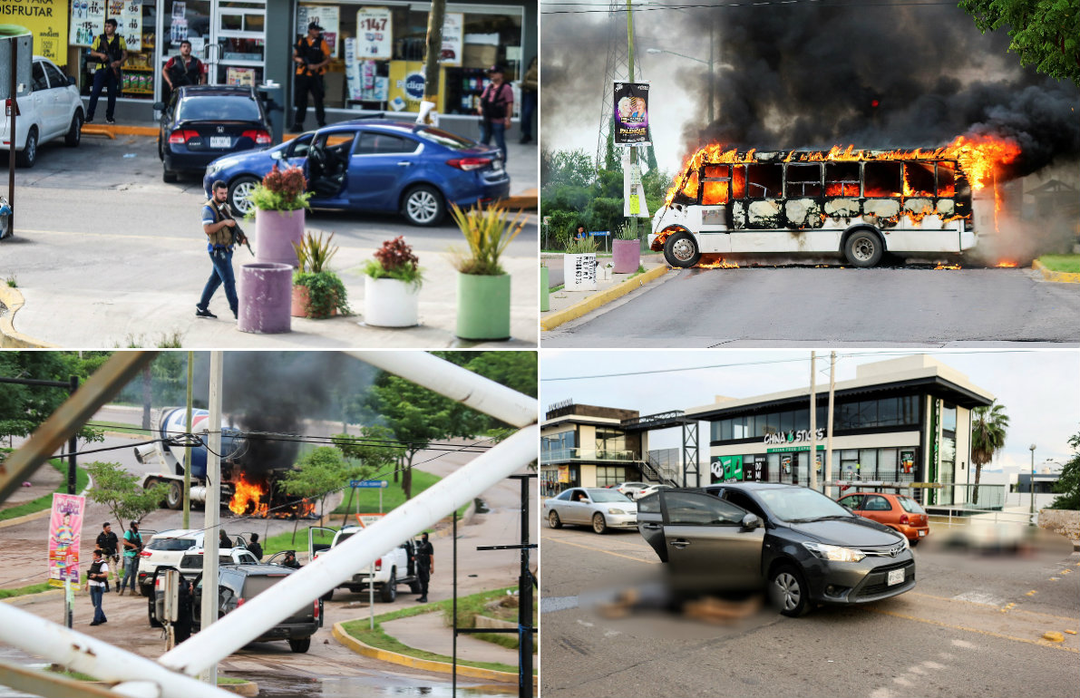 Rat na ulicama Culiacána nakon uhićenja Ovidia Guzmána Lópeza