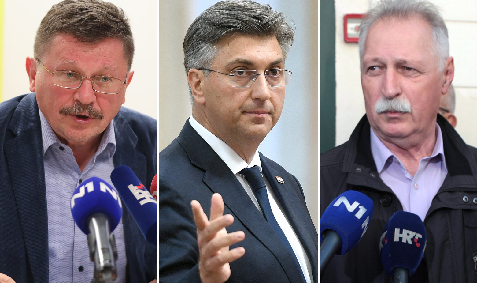 Vilim Ribić, Andrej Plenković i Branimir Mihalinec