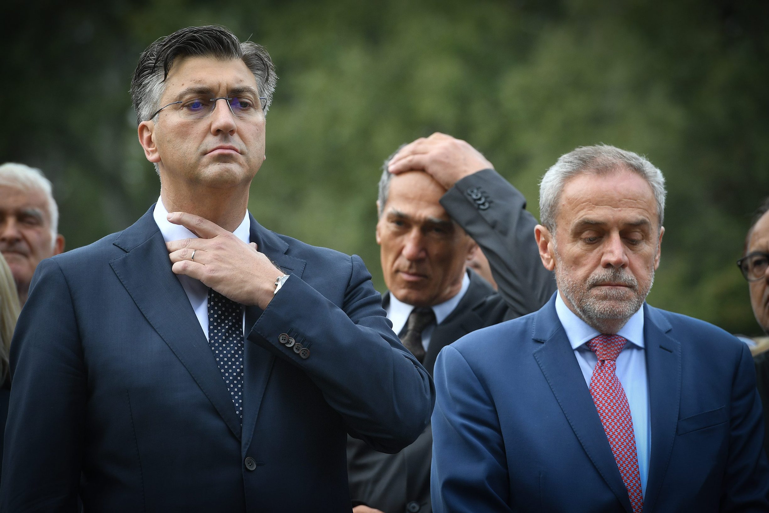 Na fotografiji: Andrej Plenković i Milan Bandić