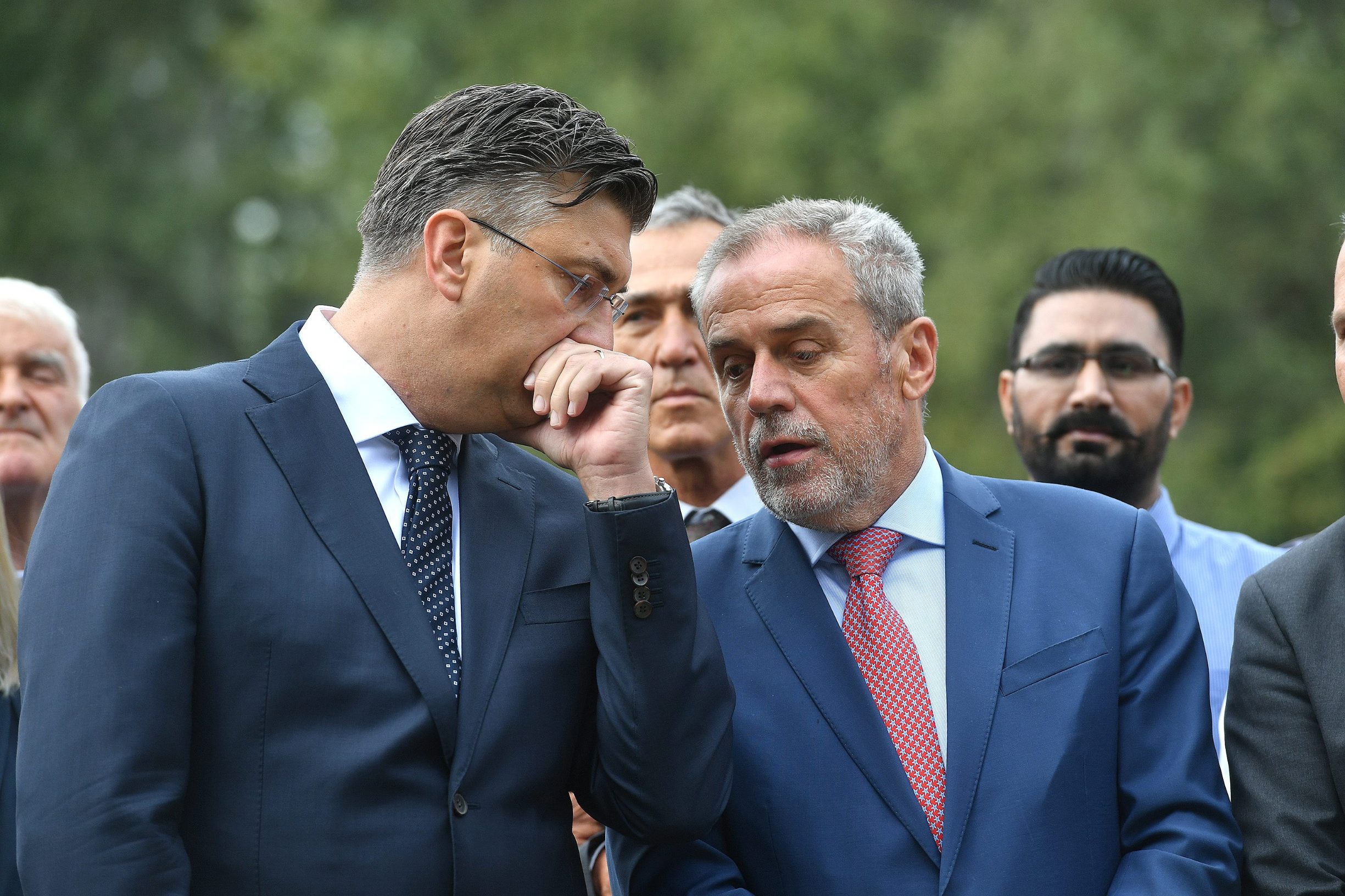 Na fotografiji: Andrej Plenković i Milan Bandić