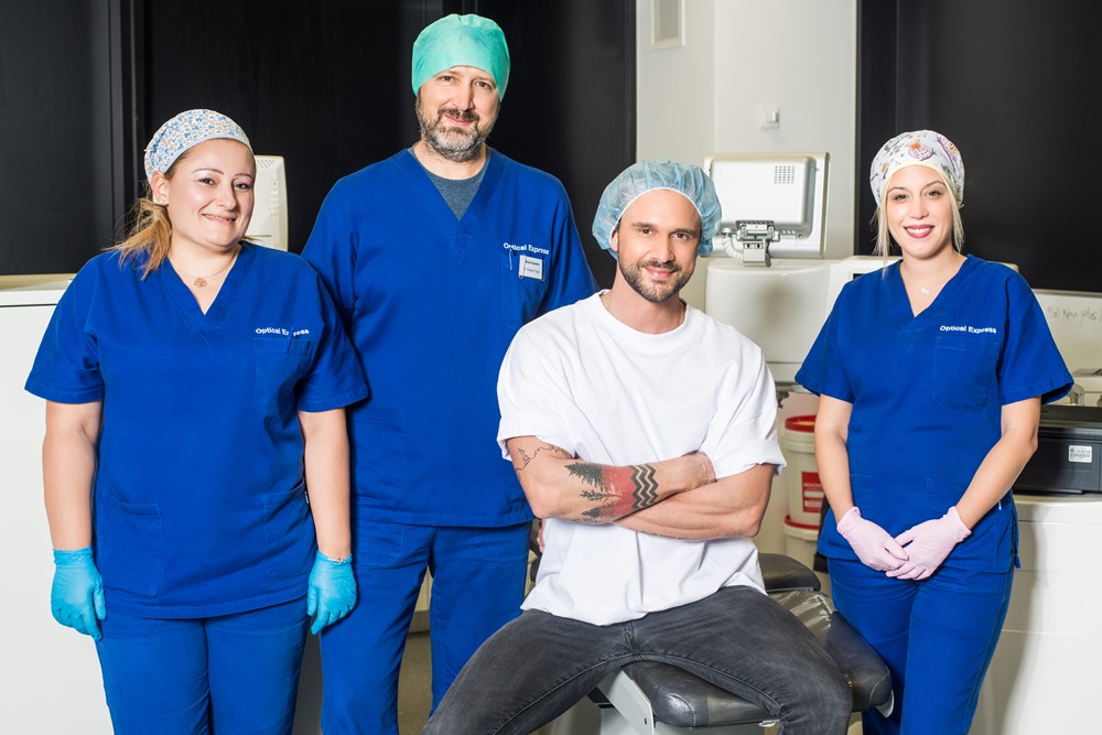 dr.med. Dražen Grgić, Luka Nižetić i medicinski tim Optical Expressa