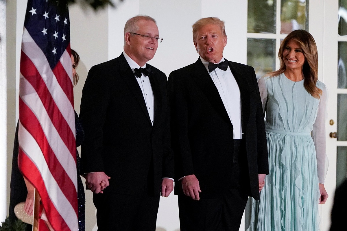 Scott Morrison, Donald Trump i Melania Trump